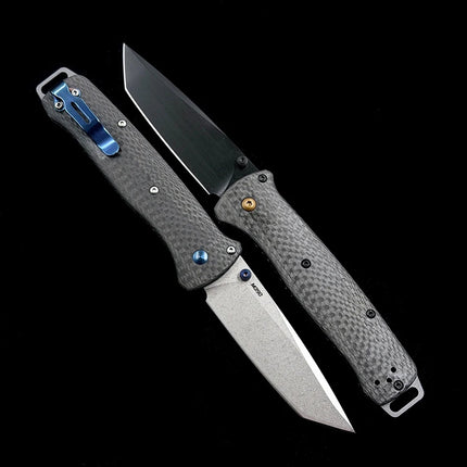 BM 537-09 Bailout Carbon Fiber | SS Tanto M390 Folding knife