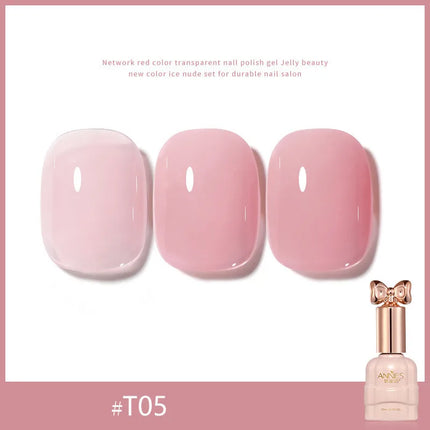 Pretty Colorful Glitter Nail Polish Reflective Candy Color Nail Varnish Semi Permanent UV Polish Nails Art Manicure Jelly Glue