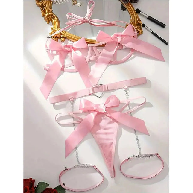 Erotic Underwear Bras Sets For Women Lace Garter Lingerie Intimates 2025 Underwire Bra And Panty Thongs Ladies Underwear Set