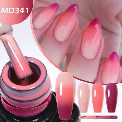 8ml Thermal Nail Gel Polish 3 Colors Changing Semi Permanent Soak Off UV/LED Nail Art Gel Varnish for Manicure Nail Supplies
