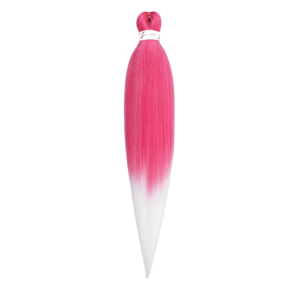 Pre-stretched Synthetic Braiding Hair Ombre Professional Easy  Hot Water Setting Soft  Crochet Braid Hair  Extensions