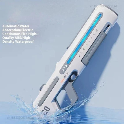 Wireless Electric Automatic Water Gun Large Capacity 8m Range Electric Burst Mode Summer Beach Outdoor Swimming Pool Toys