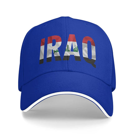 Women Men Iraq Flag Iraqi Outdoor Hat  Trucker Cap Casual Baseball Cap Snapback Hats
