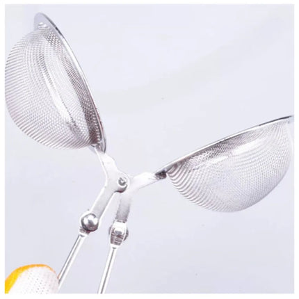 1PC Creative Stainless Steel Tea Ball Infuser Filter Squeeze Leaves Herb Mesh Strainer Tea Infuser Reusable Teapot Gadgets