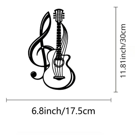 1pc Metal Wall Sign - Musical Note & Violin Pattern. Iron Art Wall Decoration.For Garden,Kitchen, Hotel & Balcony. Home Decor