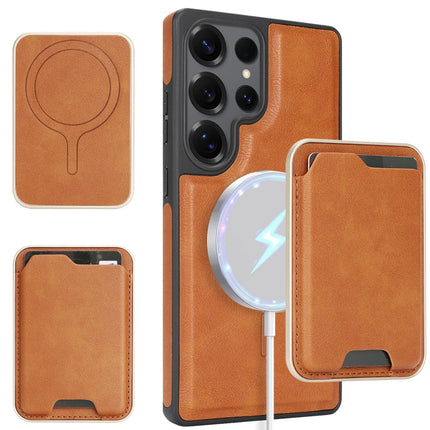 Luxury Business High Quality Magnetic Phone Case For Samsung Galaxy S25 S24 Plus S23 S22 Ultra Wallet Cover For Magsafe