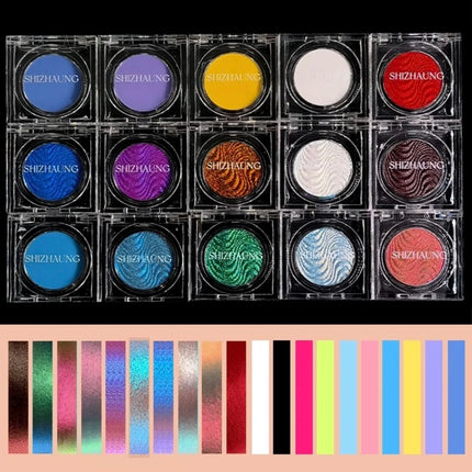 Chameleon Eyeshadow Powder Monochrome Matte Shimmer Metallic Glitter Gothic High Gloss High Colors Fine Flash lasting Eye Makeup