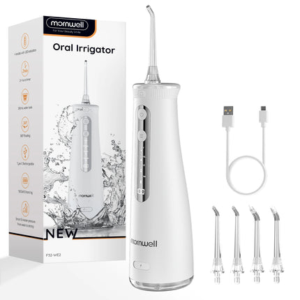 Mornwell 5032 Water Floss Sonic Water Flosser 270ML Tank Oral Teeth Whitening Home Appliance Teeth Cleaner Oral Water Jet