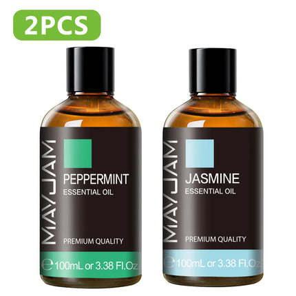 100ML Pure Plant Essential Oil Mint Bergamot Patchouli Citronella Lemongrass Chamomile Cedarwood For Reed Diffuser Humidifier