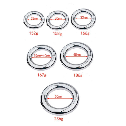 1Pc Heavy Metal Chastity Device Male Scrotum Testis Restraint Ball Stretcher Penis Rings Sex Toy for Men Gay Delay Ejaculation