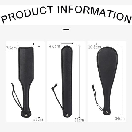 Black Leather Whip With Bdsm Spanking Flogger Serves As Fetish Spanking Paddles Bondage Sex Toy For Couples Adult Games Play