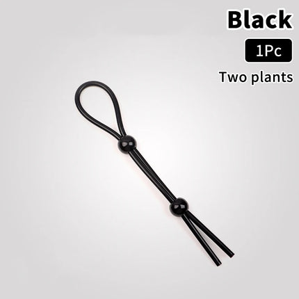 Adjustable Colorful Ejaculation Delay Erection Rings Rope Binding Ball Stretcher Sperm Penis Ring Male Lock Rope Adult Sex Toys