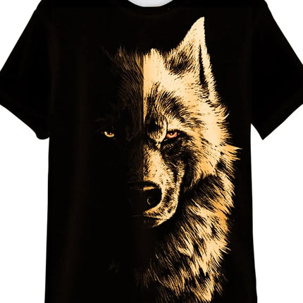 Animal Pattern Men's T-Shirt 3D Barbarian Bear Short Sleeve Fashion Personalized T-Shirt Loose Oversized T-Shirt Men's Clothing