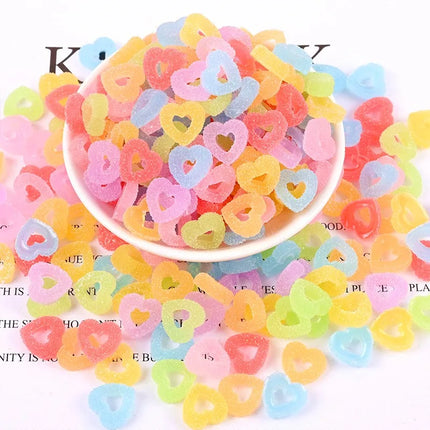 10pcs Slime Charms Soft Candy Resin Star Additives Supplies DIY Kit Filler Decor For Fluffy Clear Cloud Slime Clay 18mm