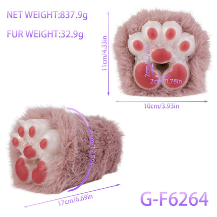 ELKKOST Silicone Animal Fantasy Male Masturbator with Fur Pocket Stroker Pussy Penis Sleeve Fake Vagina Anal Sex Toys for Men