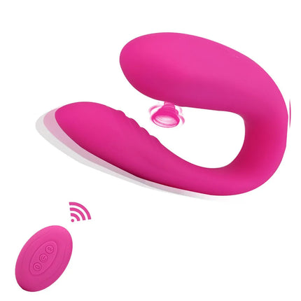 Sucking Dildo Vibrator 10 Intense Modes Sex Toys for Women G Spot Clitoris Stimulator With Remote Control U Shape Adult Sexo