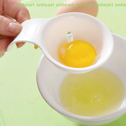 [C]Household Food Grade Plastic Egg White Separator With Bowl Edge Silicone Clip Egg Liquid Manual Egg Filter