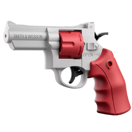 Small Manual Revolver Pistol Mechanical Continuous Firing Water Gun Summer Outdoor Beach Poor Toy Mini Water Gun for Kids