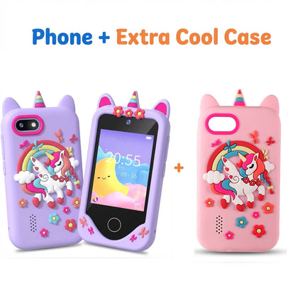 Smart Phone Toys Learning Phone Kids 2.8" Touch screen Dual Camera ABC/Habit Tracker Educational Games Perfect Gift For Boy Girl