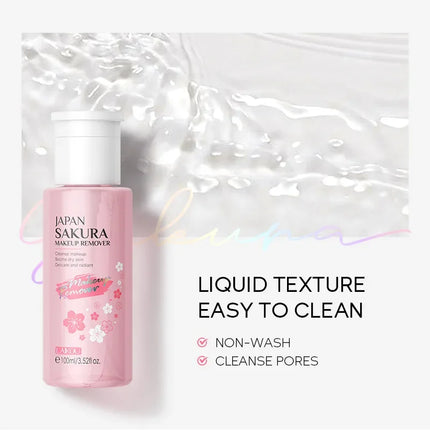 Makeup Remover Gentle Facial Cleansing Water Soothing Micellar Solution for Sensitive Skin, Travel Remover Face Skincare 100ml