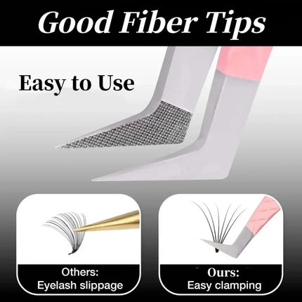 Lash Tweezers with Fiber Tip Tweezers for Eyelash Extensions Fiber Tips Eyelash Tweezers Eyelash Extensions Lash Tweezers