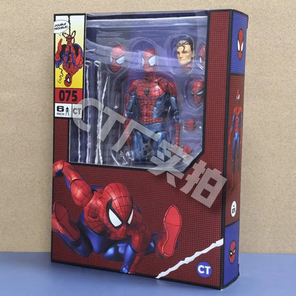 Ct Toys Spider-Man Mafex 075 Figure The Anazing Spiderman Comic Ver Mafex 185 Action Figure Figurine Model Toys Gift