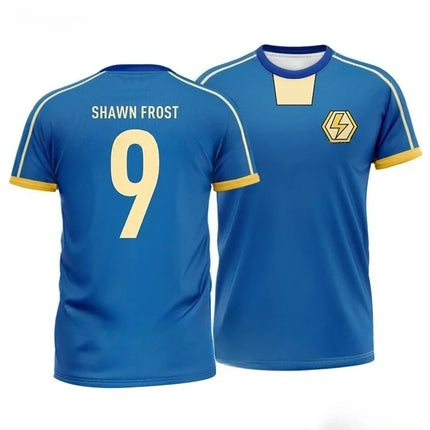 Vintage Jersey Inazuma Eleven Kaio Cosplay Anime T-shirt 3D Print Kid Football Team Uniform Summer Men Women Sport Soccer Top