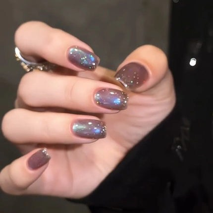 MN 10ML 2026 New Cyber Fluorite Cat Eye Gel Polish Iridescent Glass Bead Porcelain White Light-Chasing Cat Eye Nail Art Supplies