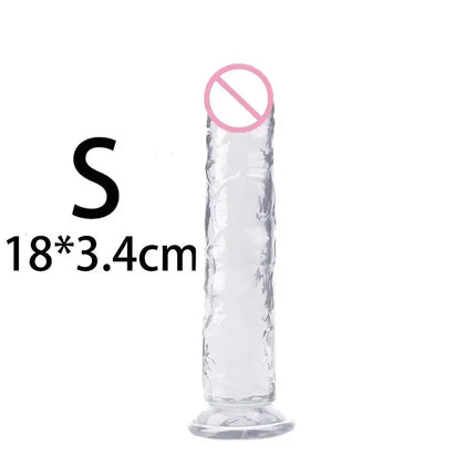 Jelly Dildo Jelly Penis Suction Cup Dildo Transparent Realistic Dildo Jelly Dick masturbation Sex Toys for women Soft penis