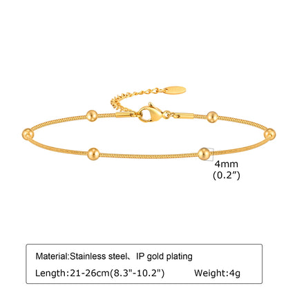 Stainless Steel Lucky Evil Eye Anklet Bracelet for Women, Blue Eye Beaded Chain Foot Anklets Summer Beach Lucky Amulet Gift
