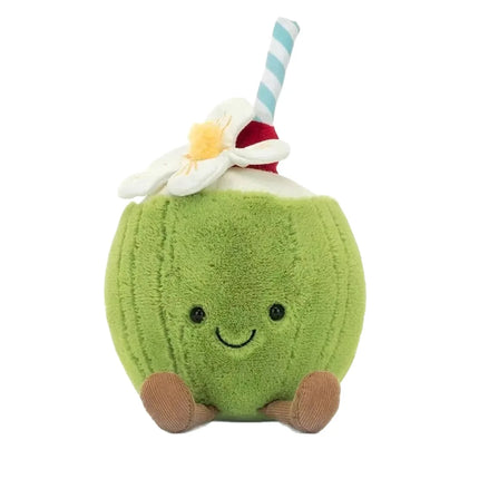 new coconut lemonade doll, a plush toy featuring coconut water, palm tree doll, perfect gift for girls