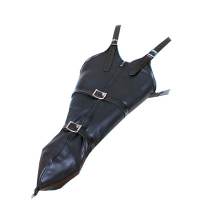 Arm Binder Glove Sleeves,Behind Back Bondage Armbinder,BDSM Leather Handcuffs Straight Jacket,Sex Toys For Couples