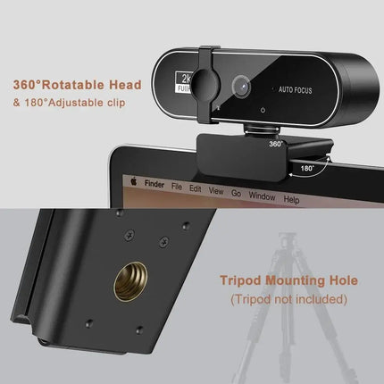 4K USB Web Camera With Microphone 2K Camera PC Computer Laptop Live Streaming for Computer PC Real-time Video Conference