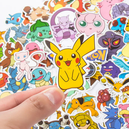 10/30/50pcs Cartoon Anime Pokemon Pikachu Stickers Cute Graffiti Decals Decoration DIY Skateboard Phone Bike Sticker Fun for Toy