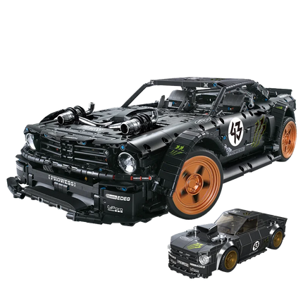 3145pcs DECOOL Ford Mustang Racing Car Building Blocks High-Tech Retro Wheels With Mini Car Bricks Toys For Boy Birthday Gifts