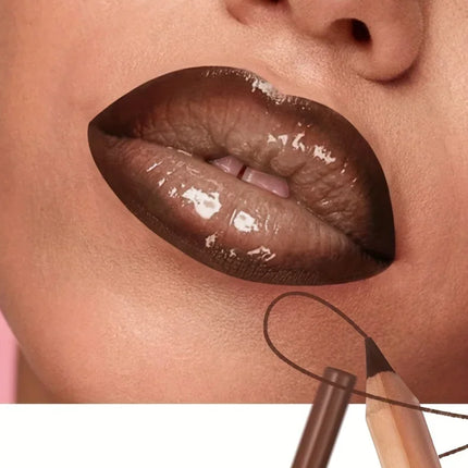 Pudaier Lip Contour 2.0 Matte Lip Liner Pencil Waterproof Long Lasting Easy Coloring With Built In Sharpener