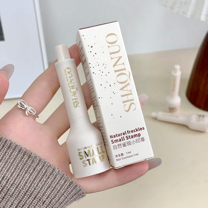 Liquid Air Cushion Freckle Stamp Pen SHAQINUO Five-point Head Freckle Natural Simulation Fake Dot Spot Pen Waterproof Lasting