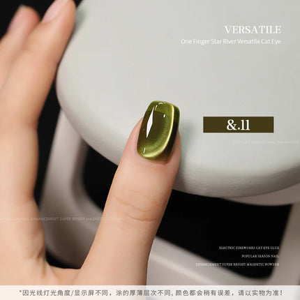 36-color/set Star River Cat Eye Gel Nail Polish 15ml Magnetic Gel Glass Beads Semi Permanent Soak Off UV Nail Gel For Nail Salon