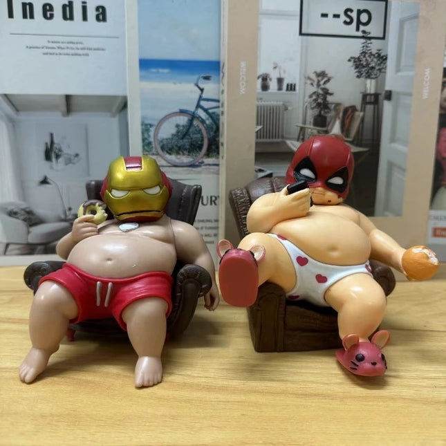 Steel Man Avenger Marvel Comics Alliance GK Fat Hand-made Creative Ornaments anime figure marvel
