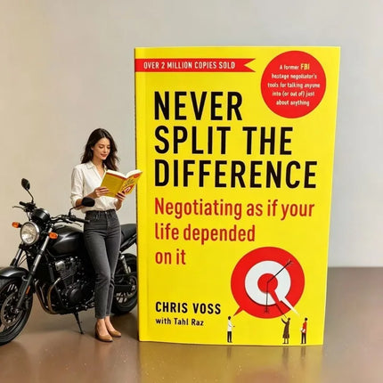 Never Split The Difference By Chris Voss Books in English for Adults Negotiations Emotional Intelligence New Listing