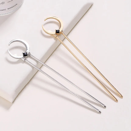 Simple Large U Shape Hair Clips Pins for Women Imitation Pearl Enamel Hair Sticks Bride Hair Styling Accessories Headwear Gift