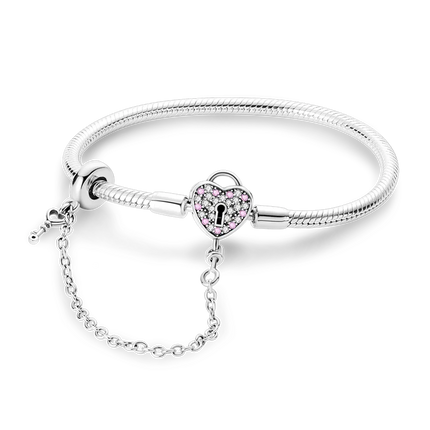 925 Sterling Silver Bracelets 17-20CM Original Leaf Clover Butterfly Heart Bracelet Fit DIY Charms Beads Fashion Women Jewelry