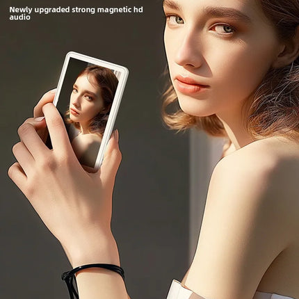 Vlog Selfie Monitor Screen,Wireless 4K/1080p Back Camera Monitor for iPhone & Android, Built-in Speaker for YouTube TikTok Live