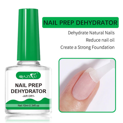 QAZIXU 10ml Nail-Primer Prep Dehydrator Gel Nail Polish Set No Need Of UV LED Lamp Base Coat Nail Art Varnish Manicure