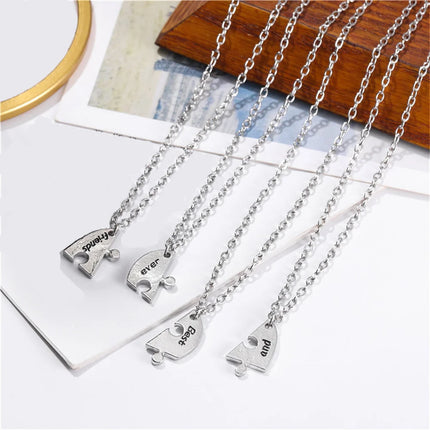 5pcs/Set Best Friend Pendant Necklace Pentagram Friendship Necklace For Women Best Friend Necklace Bff Friendship Jewelry Gif