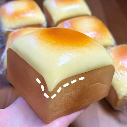 Realistic 3D Bread Squishy Toy Ultra Slow Rising Squeeze Fidget Toy Portable  Soft Stress Relief Sensory Toy for Adults
