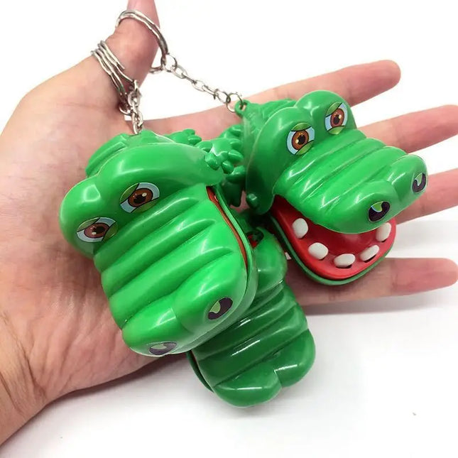 Novelty Keychain Funny Crocodile Teeth Toys Game for Kids Teens Boys Girls Adults Alligator Biting Finger Dentist Small Gifts