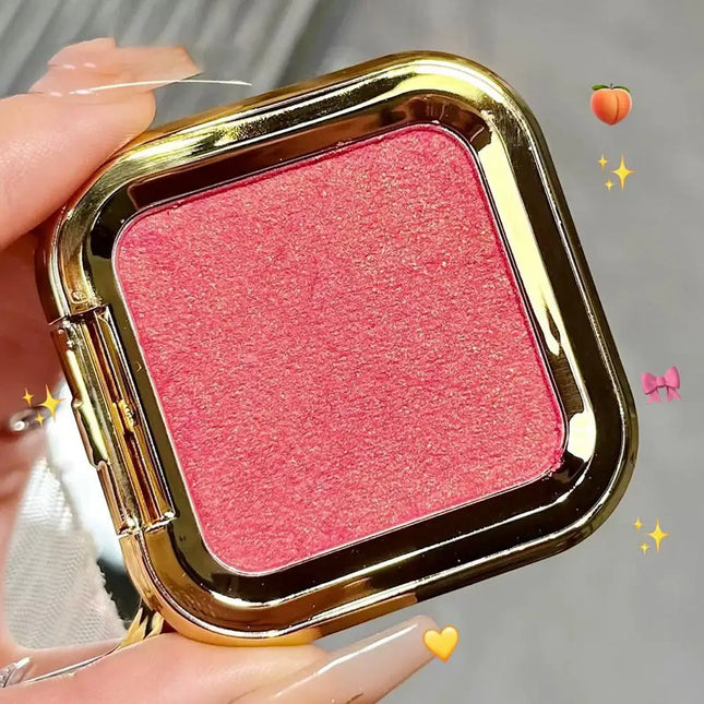 Peach Kiss 3D blush cream rouge Matte pearlescent Blusher Natural and lasting Color rendering Facial contour Blusher