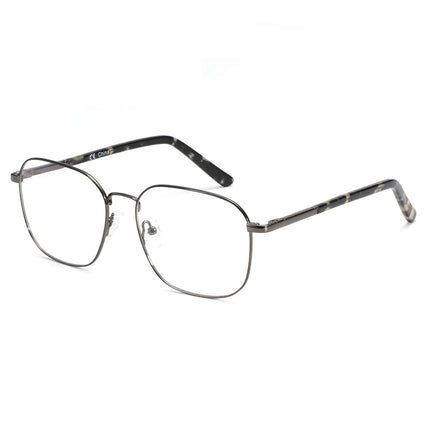 BLUEMOKY Metal Square Prescription Glasses, Men's and Women's optical lenses with recipe , myopia multifocal,blue light glasses