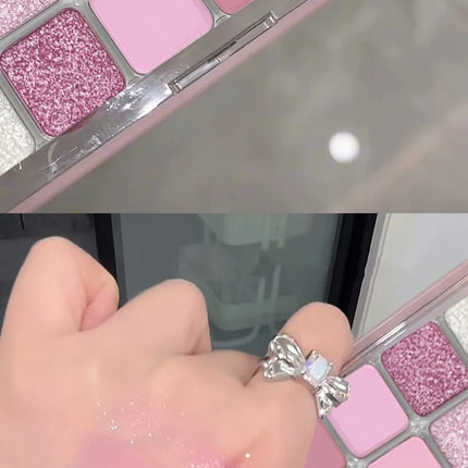 12 Colors Shimmer Matte Eyeshadow Palette Nude Rose Pink Glitter Pigment Eye Shadow Lasting Waterproof Make Up Palette Cosmetics
